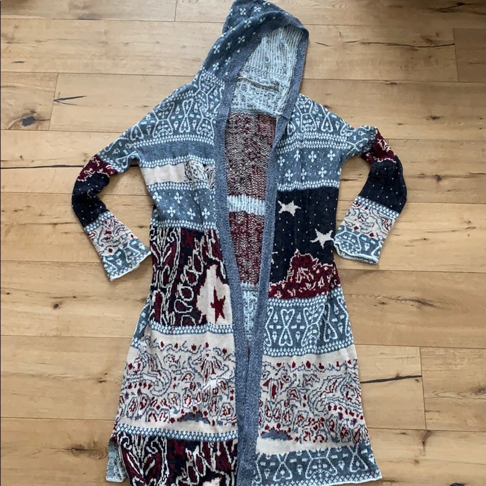 Free People Patterned Cardigan
